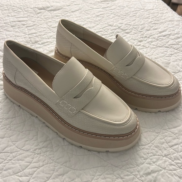 Dolce Vita Tieko Platform Loafers in Ivory - Picture 2 of 10